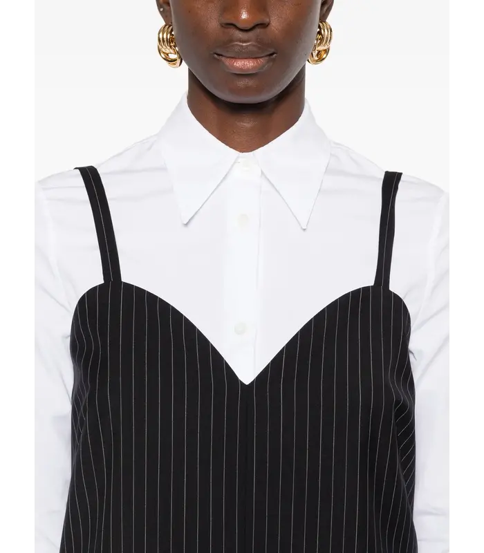 ELAM DRESS BLACK WHITE