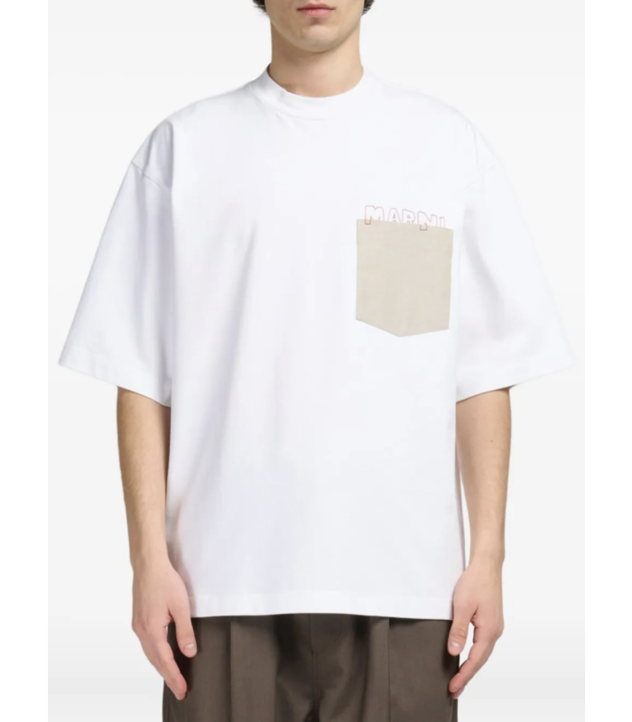 MARNI POCKET T-SHIRT WHITE