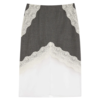 JIL SANDER lace skirt grey