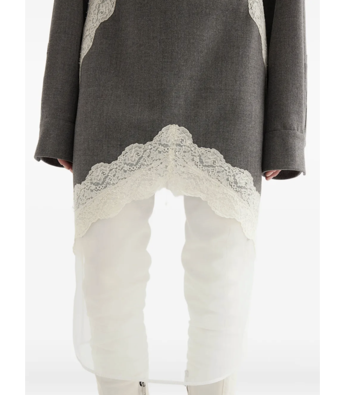 lace skirt grey