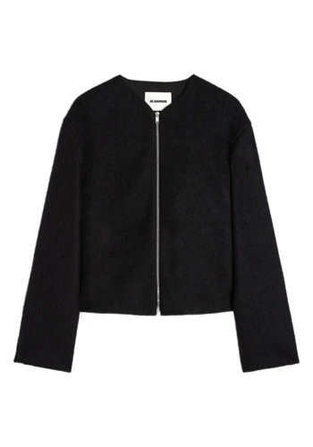 JIL SANDER zip up jacket black JIL SANDER zip up jacket black