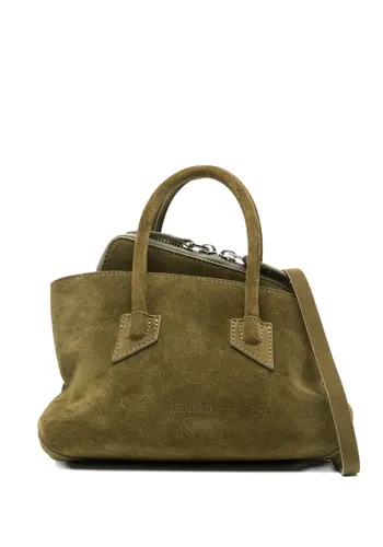 THE ATTICO la passeggiata mini top suede khaki THE ATTICO la passeggiata mini top suede khaki