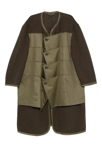 COMME DES GARÇONS HOMME PLUS coat khaki x khaki