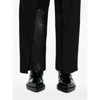 BLACK PANTS PLEATS OVER SKIRT