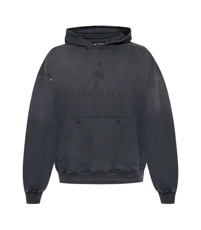 VINTAGE WASHED OUT HOODIE BLACK