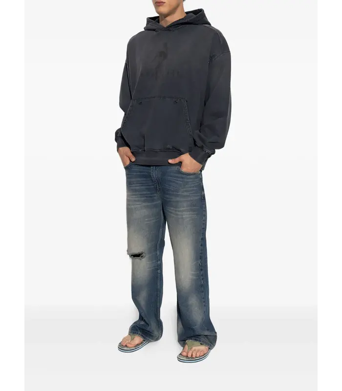 VINTAGE WASHED OUT HOODIE BLACK