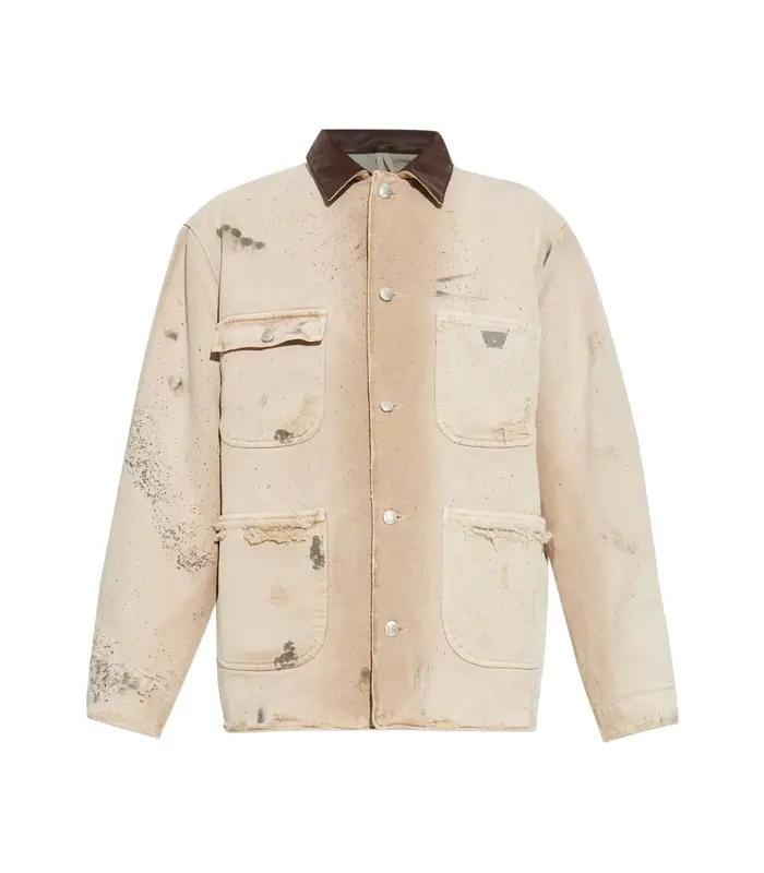 MARFA TWILL WORK JACKET DUSTED WHITE