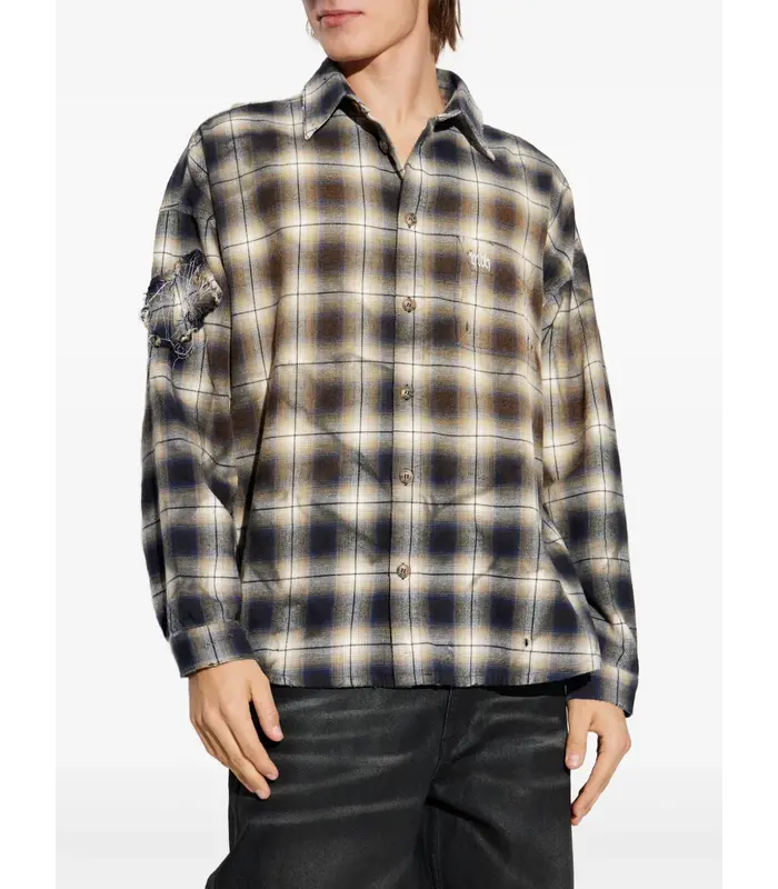 CHECK BUTTON UP SHIRT MLC
