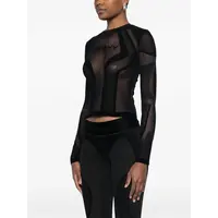 FLOCK MESH SPORT LONGSLEEVE TOP