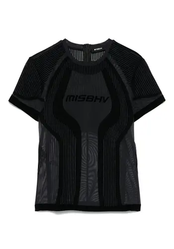 MISBHV flock mesh sport t-shirt black