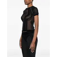 FLOCK MESH SPORT T-SHIRT BLACK