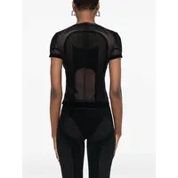 FLOCK MESH SPORT T-SHIRT BLACK