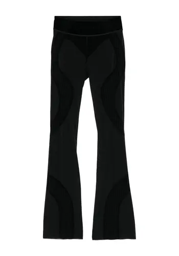 MISBHV flock mesh sport flared pants black