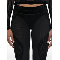 FLOCK MESH SPORT FLARED PANTS BLACK