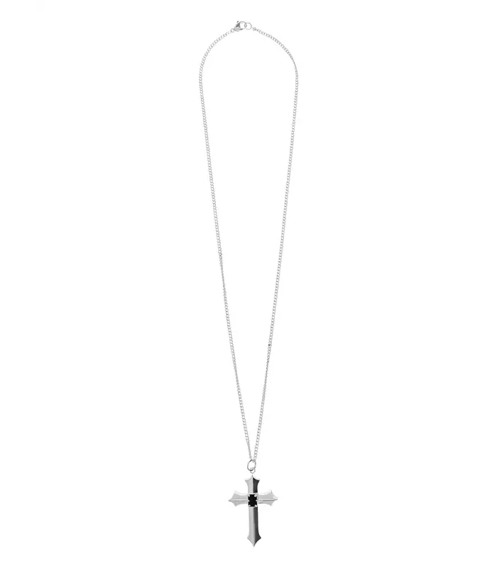STONE CROSS NECKLACE