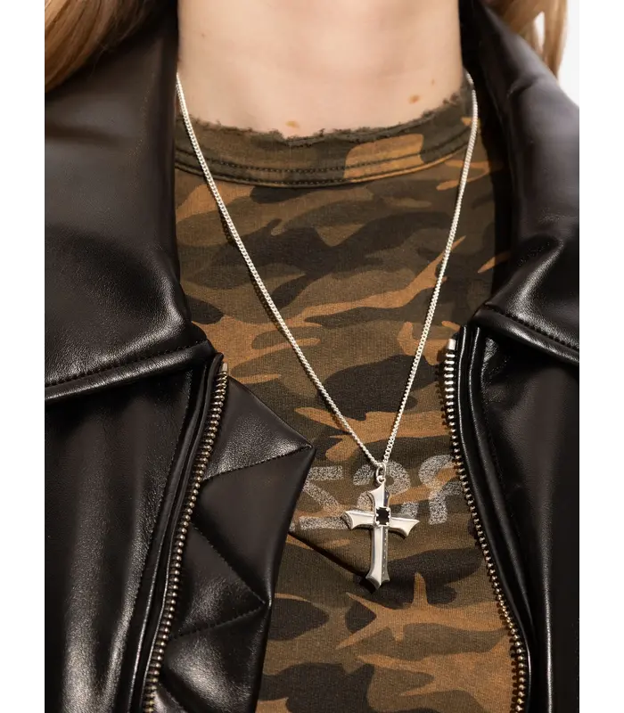 STONE CROSS NECKLACE