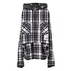 MAISON MIHARA YASUHIRO HOODIES CHECK SHIRT BLACK