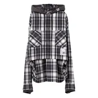 HOODIES CHECK SHIRT BLACK