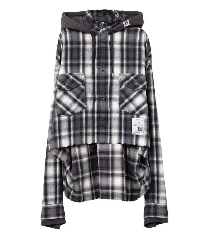 HOODIES CHECK SHIRT BLACK