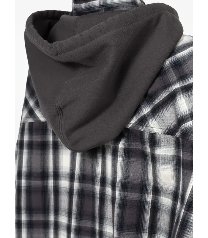 HOODIES CHECK SHIRT BLACK