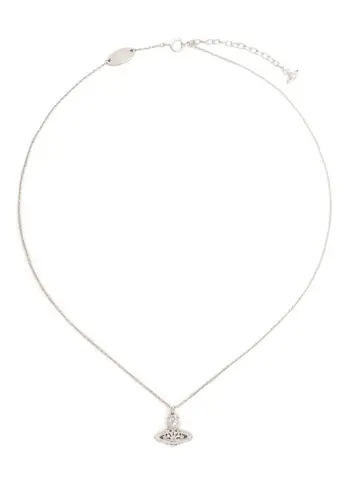 VIVIENNE WESTWOOD narcissa pendant platinum white