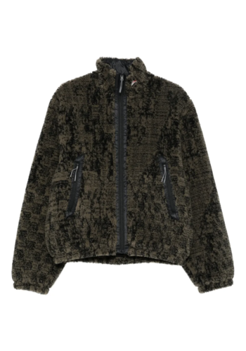 ROA ewe furry jacket olive