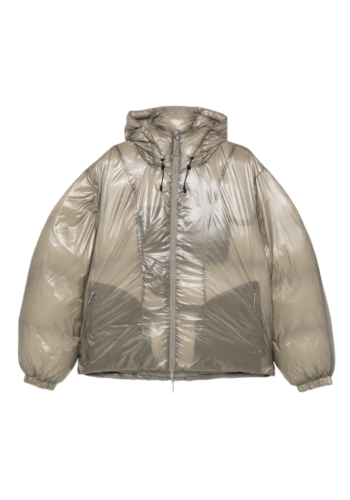 ROA smooth down jacket taupe