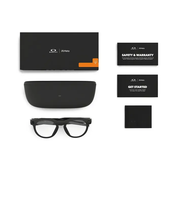 HSTN META GLASSES BLACK/CLEAR