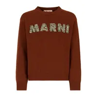 ROUNDNECK SWEATER BROWN