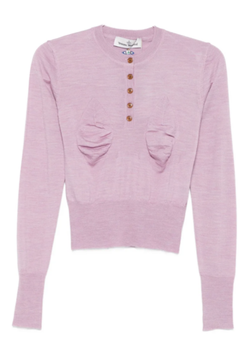 VIVIENNE WESTWOOD tit jumper pink melange