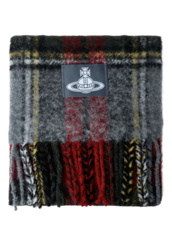 VIVIENNE WESTWOOD check scarf red VIVIENNE WESTWOOD check scarf red