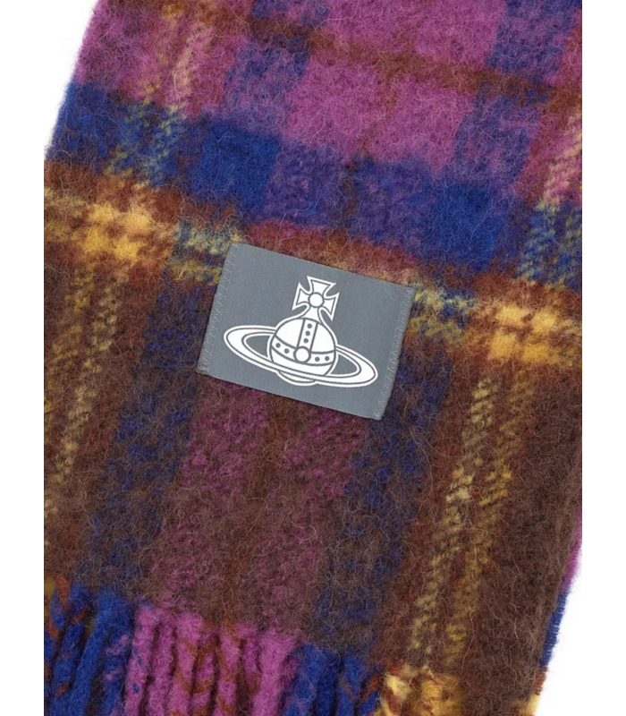 check SCARF PURPLE