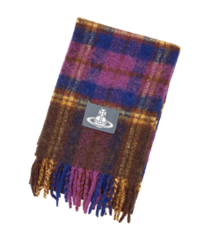 check SCARF PURPLE