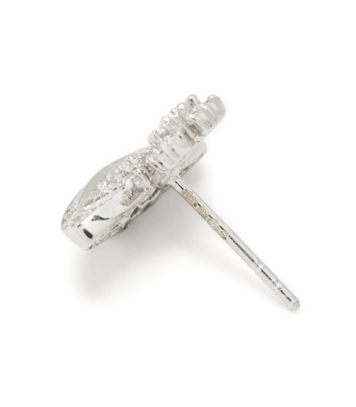 NARCISSA EARRINGS PLATINUM WHITE