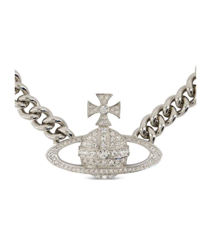 NEYSA CHAIN NECKLACE PLATINUM WHITE