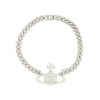 VIVIENNE WESTWOOD NEYSA CHAIN NECKLACE PLATINUM WHITE