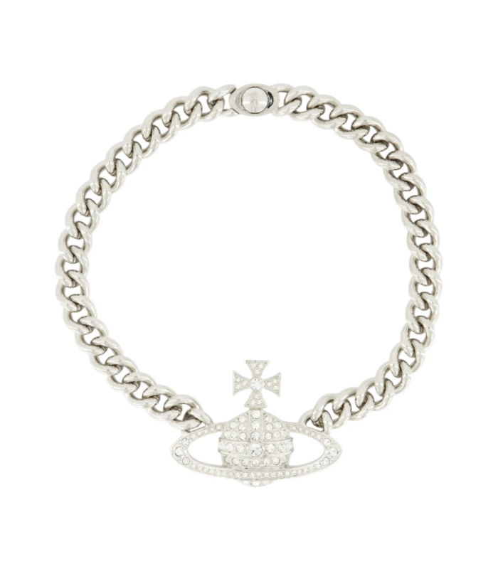 NEYSA CHAIN NECKLACE PLATINUM WHITE