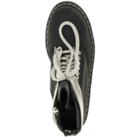 X DR. MARTENS LEATHER BOOTS QUAD SOLE STEEL TOE BOOT BLACK