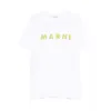 MARNI LOGO T-SHIRT WHITE/YELLOW