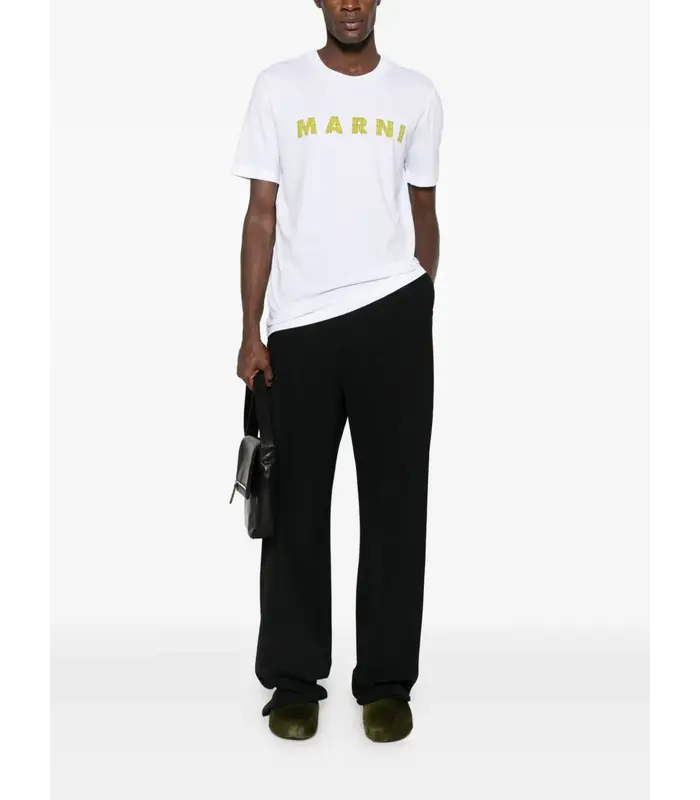 LOGO T-SHIRT WHITE/YELLOW