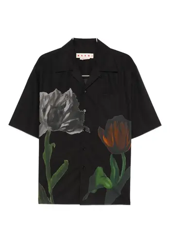MARNI short sleeve shirt black MARNI short sleeve shirt black