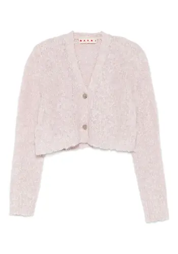 MARNI cropped cardigan pink