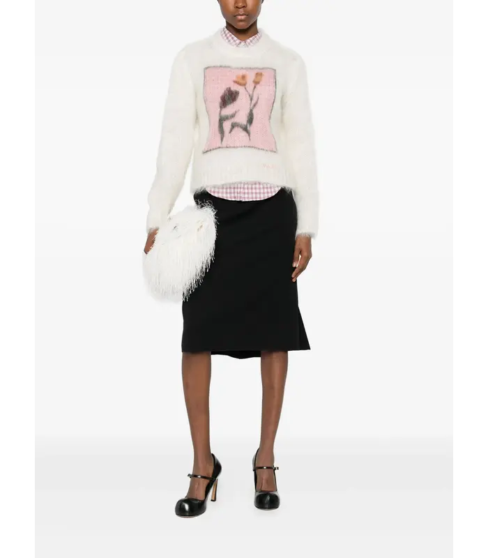 ROUNDNECK SWEATER WHITE