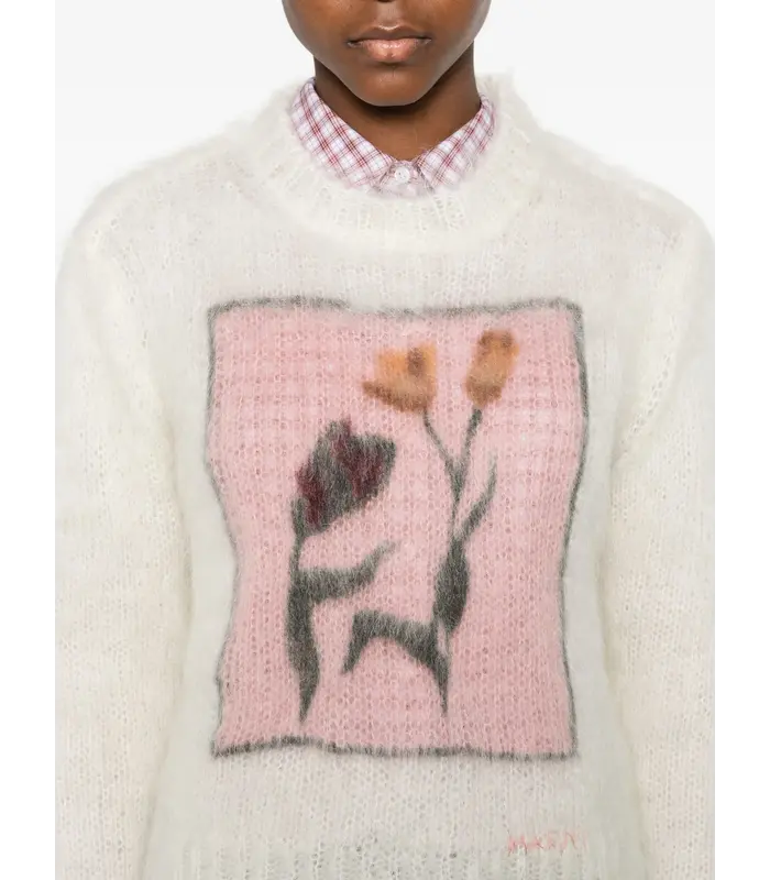 ROUNDNECK SWEATER WHITE