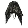 RICK OWENS CROPPED SCARF FLIGHT BLACK