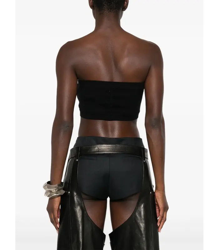 TOP IN MAGLIA EASY BANDEAU BLACK