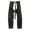 RICK OWENS CINTURA IN PELLE LEO P CHAPS BLACK