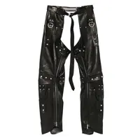 CINTURA IN PELLE LEO P CHAPS BLACK