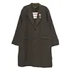 MARTINE ROSE HALF & HALF OVERCOAT BROWN