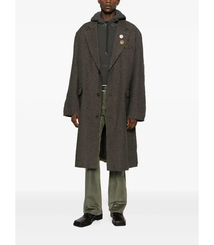 HALF & HALF OVERCOAT BROWN